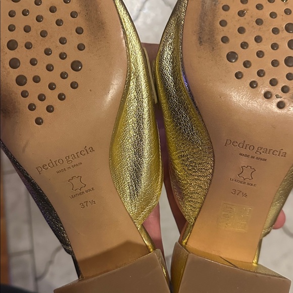 Pedro Garcia - Enna Heel in Gold size euro 37.5 - Picture 8 of 13